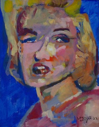 Schilderij met titel 'Marilyn Monroe'